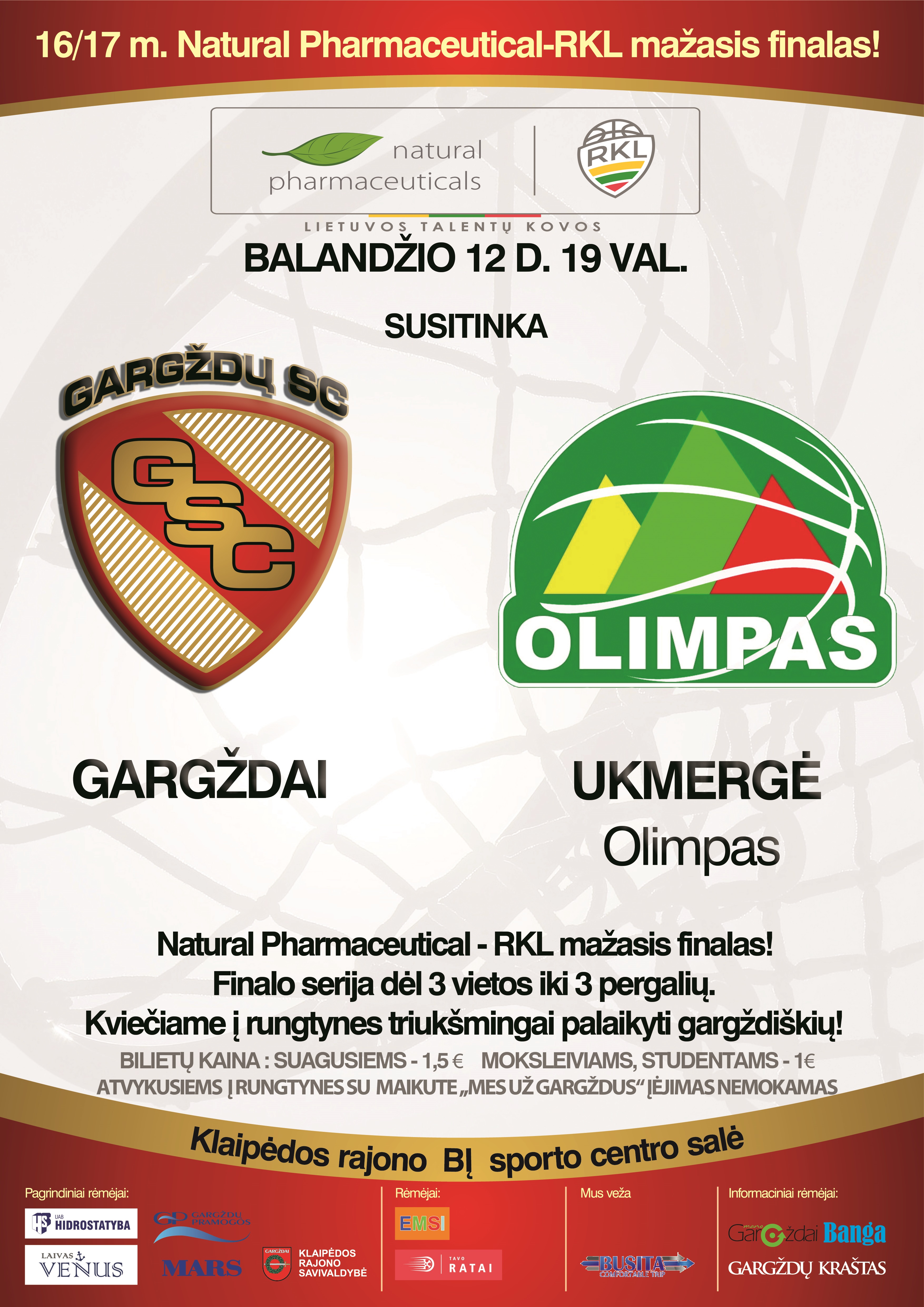Gargždų SC vs Ukmergės „Olimpas“