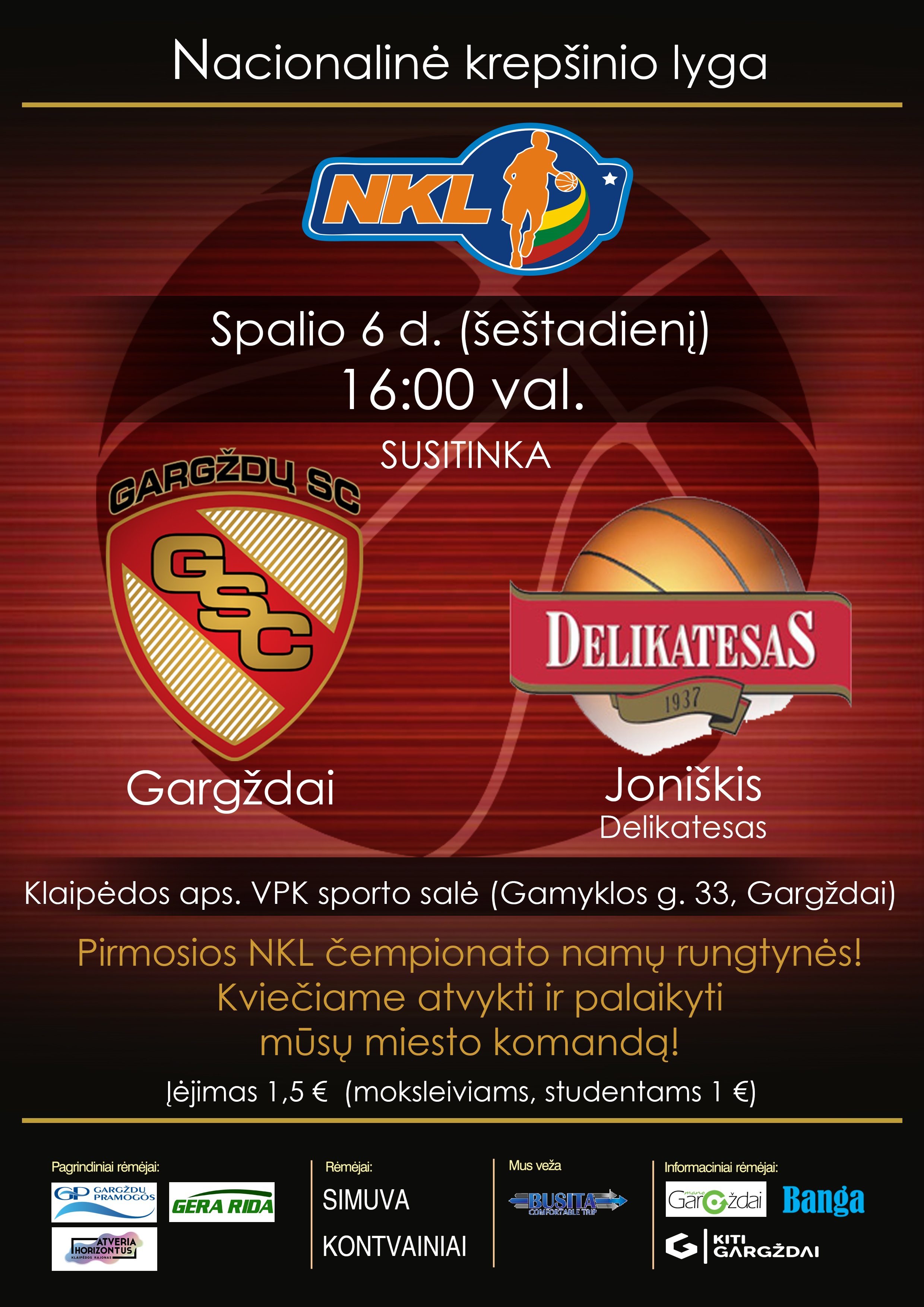 „Gargždų SC“ – Joniškio „Delikatesas“