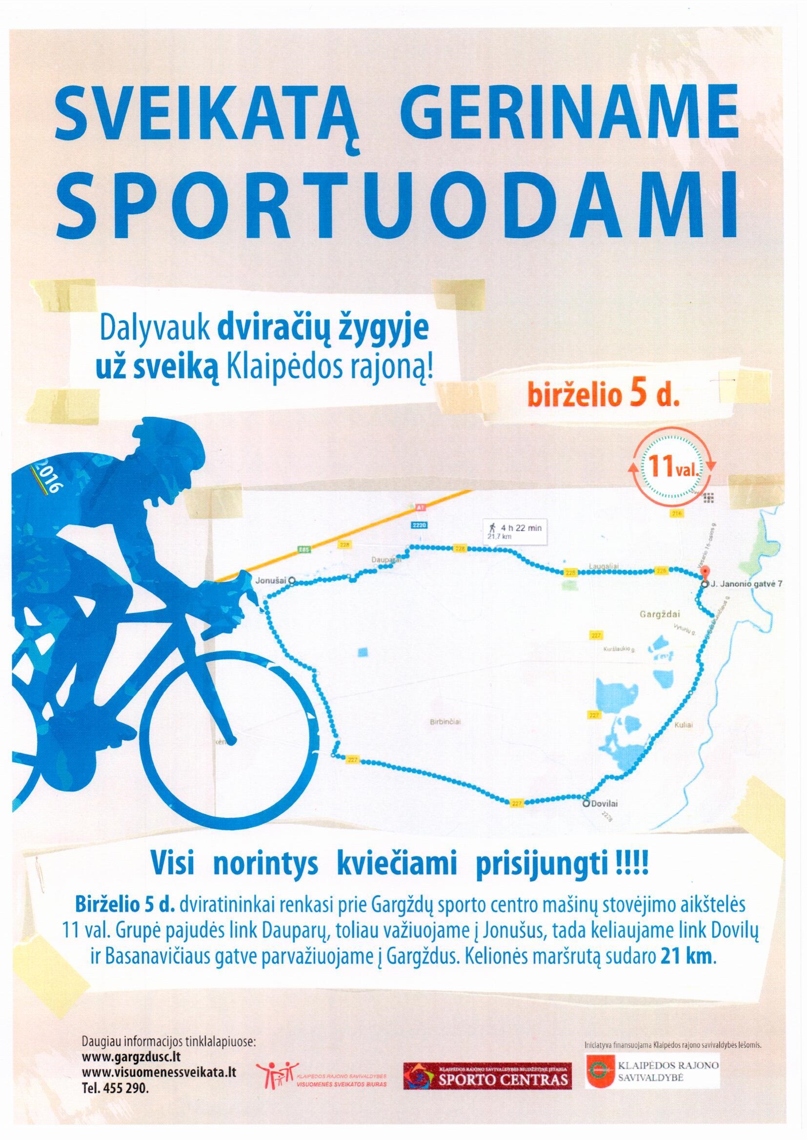 Sveikatą gerink sportuodamas