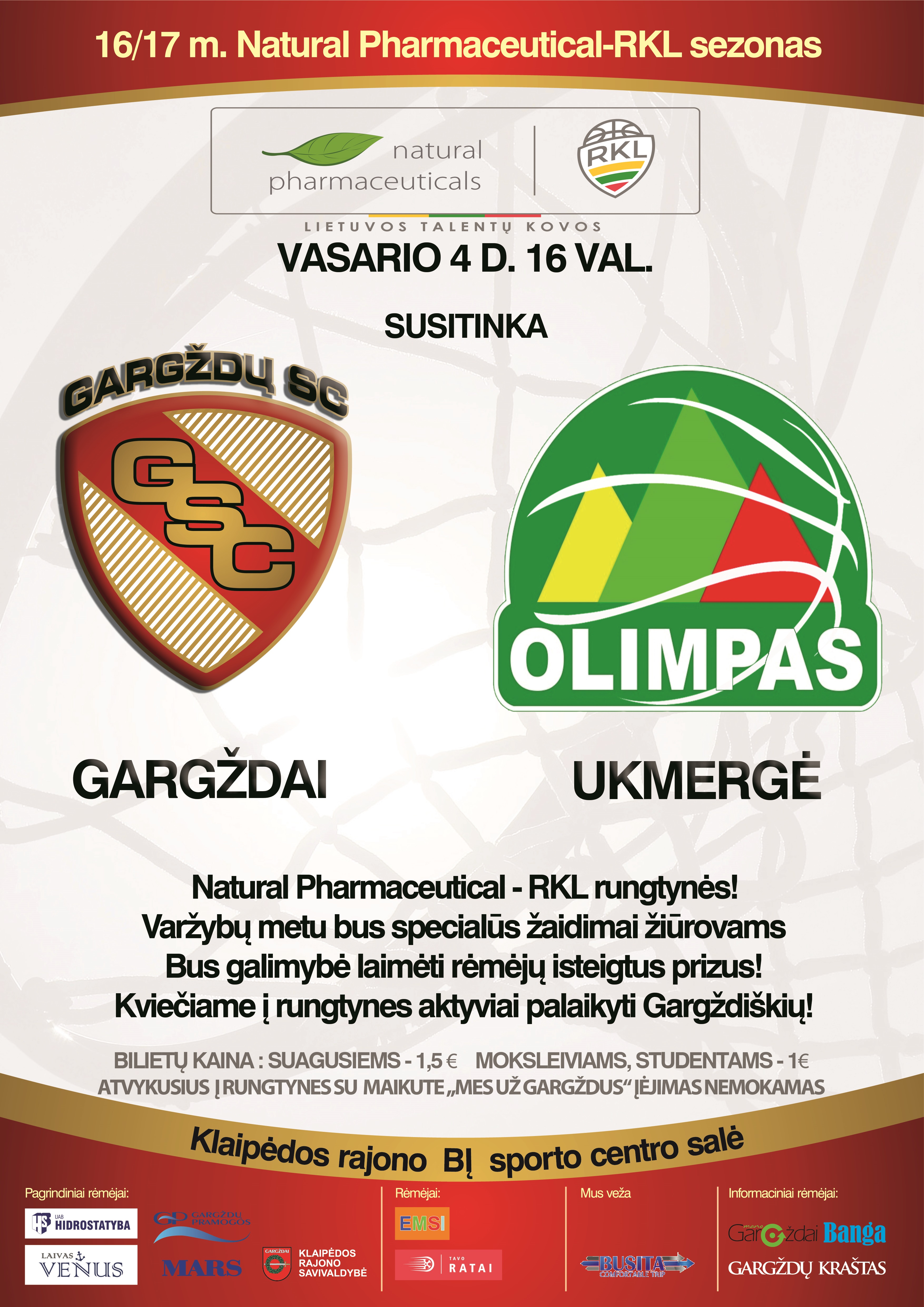 Gargždų SC vs Ukmergės „Olimpas“