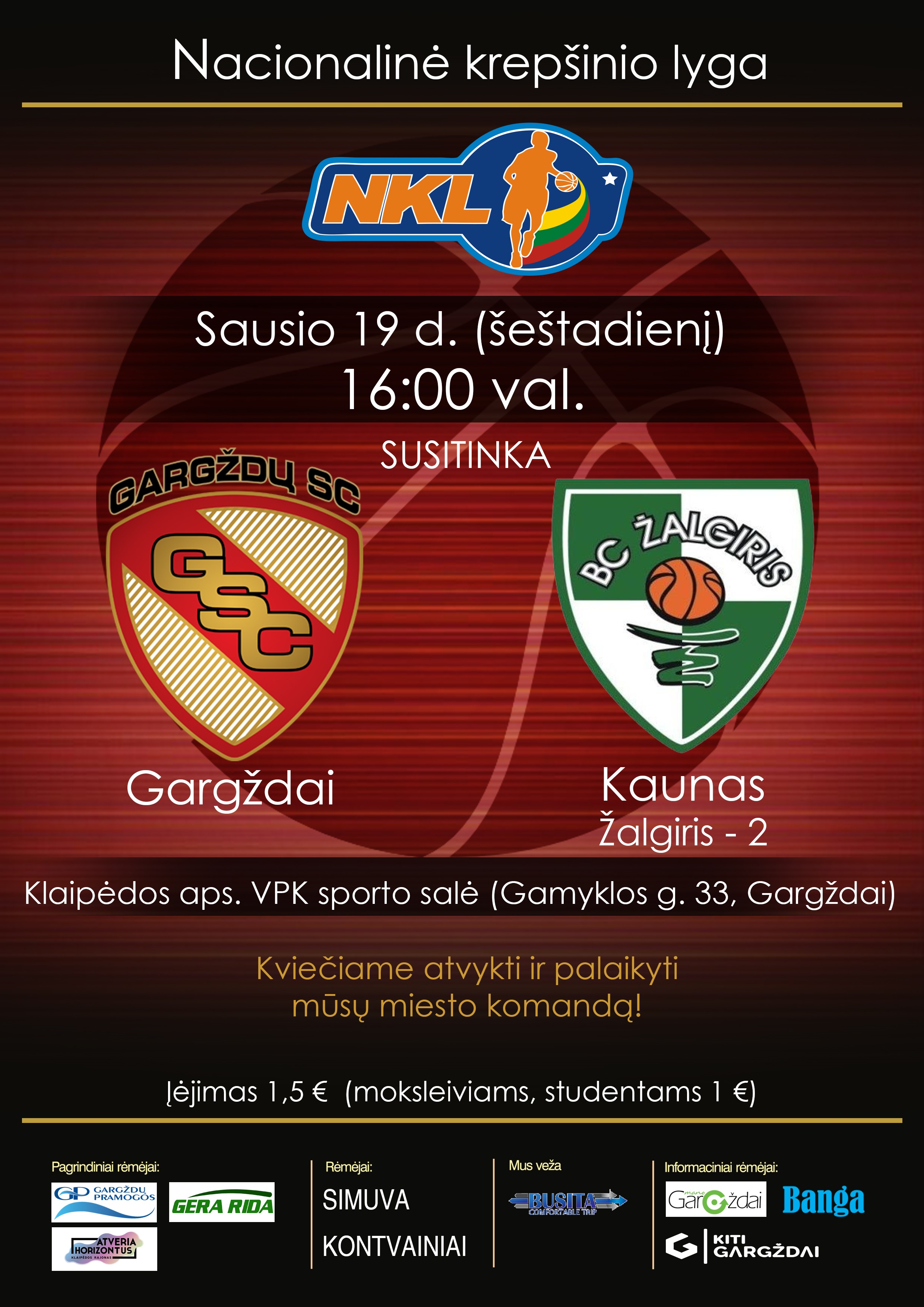 Gargždų SC – Žalgiris-2