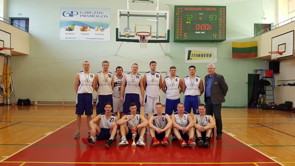 Klaipėdos rajono krepšinio pirmos lygos nugalėtojai – „STAFS“