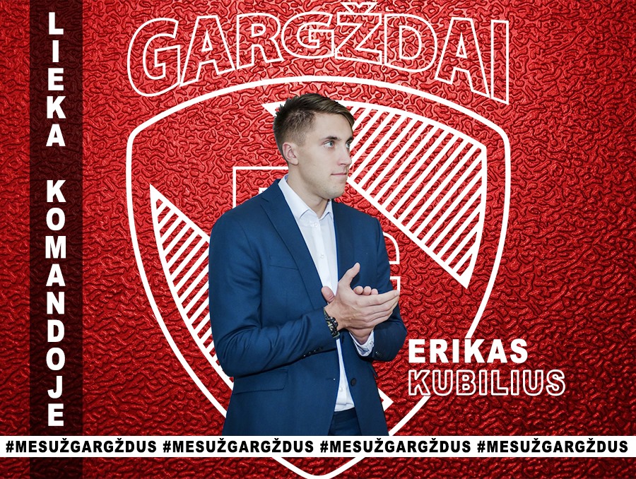 BC „Gargždai“ ekipą treniruos jaunasis Erikas Kubilius