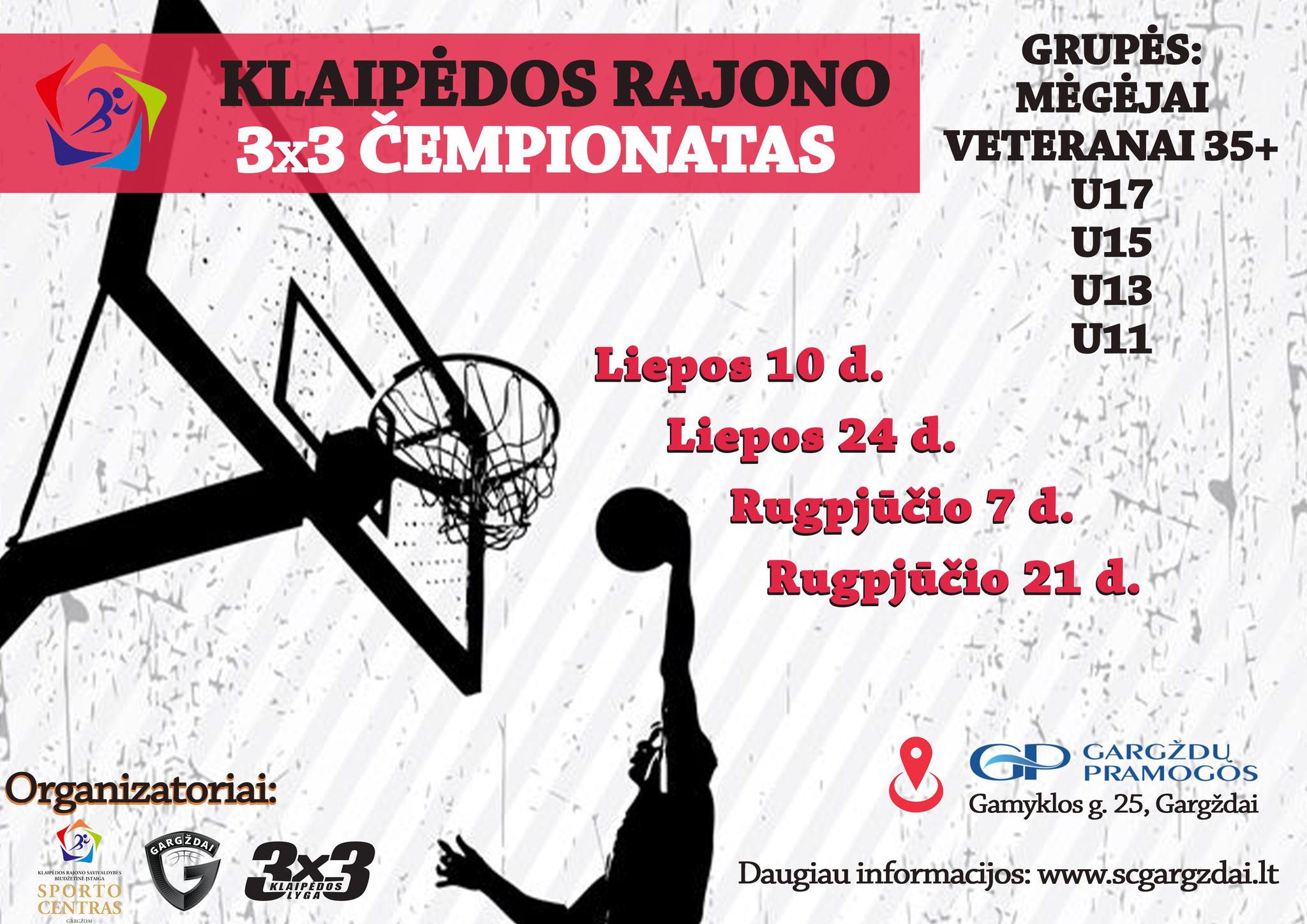 Prasideda registracija į Klaipėdos rajono krepšinio 3×3 čempionatą